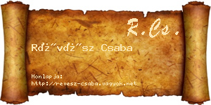 Révész Csaba névjegykártya