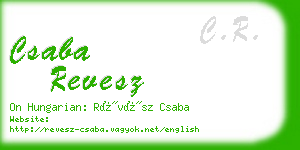 csaba revesz business card